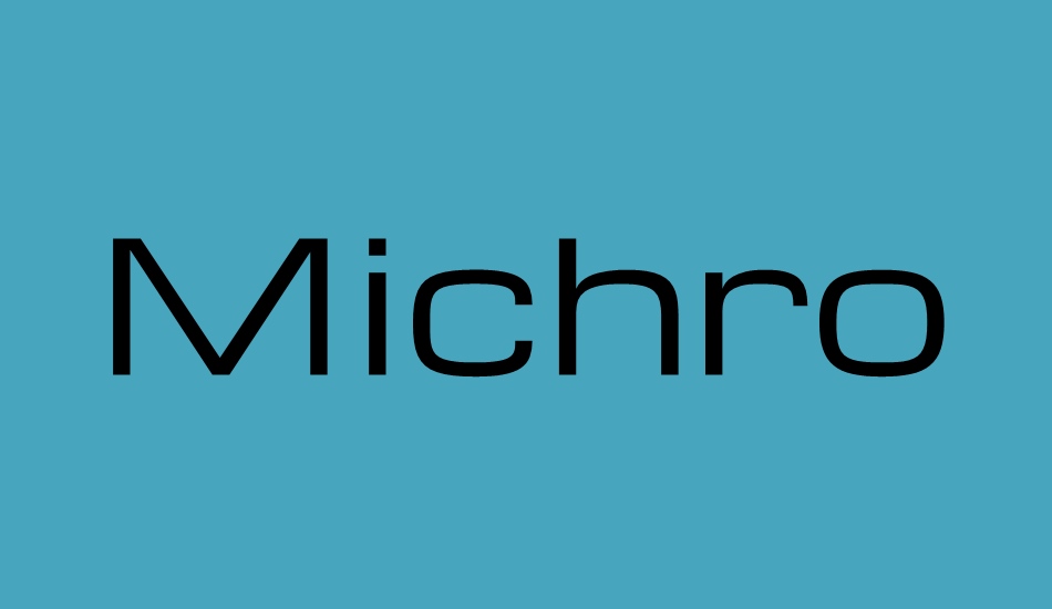 michroma font big