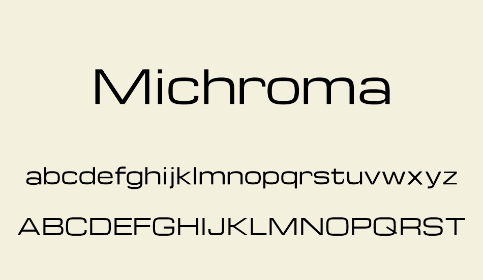 michroma font