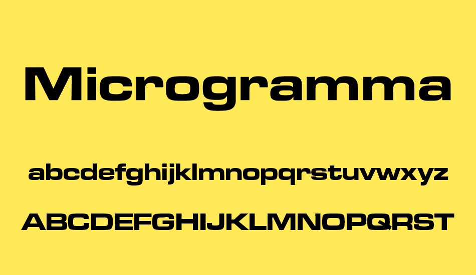 microgrammadbolext font