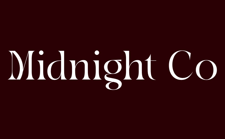 Midnight Company font big