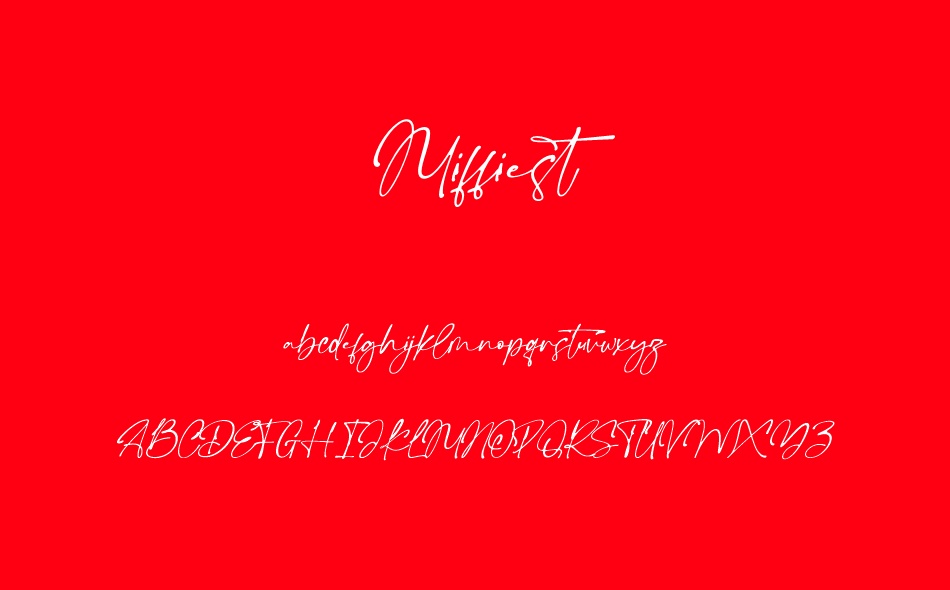 Miffiest font