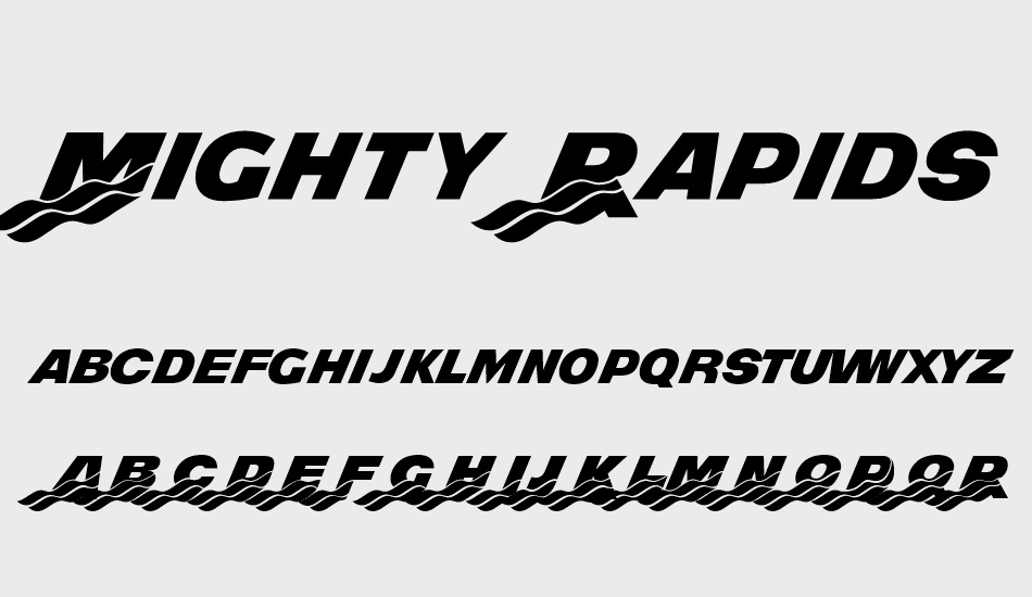 mighty-rapids font