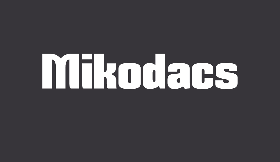 mikodacs font big