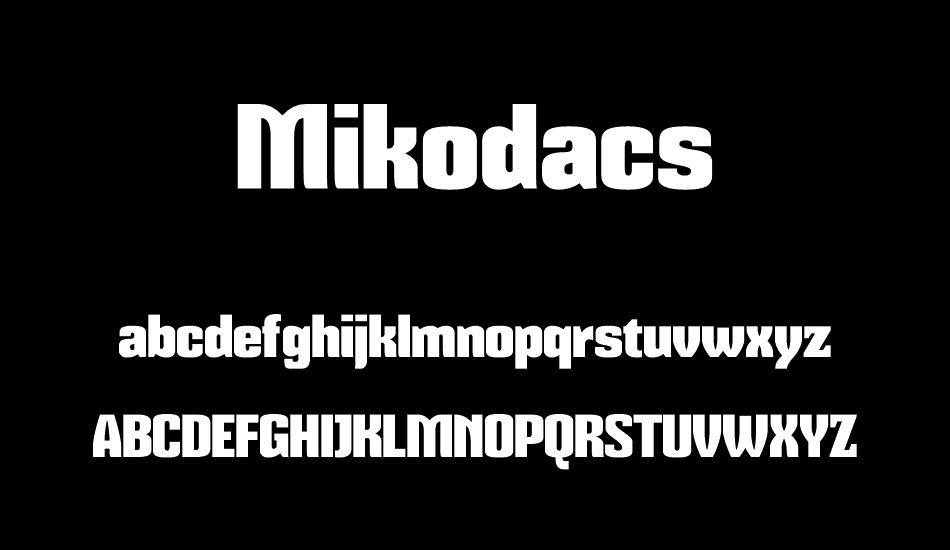 mikodacs font