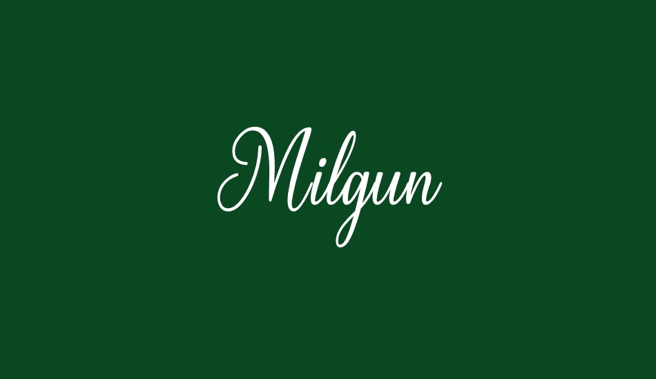 milgun font big