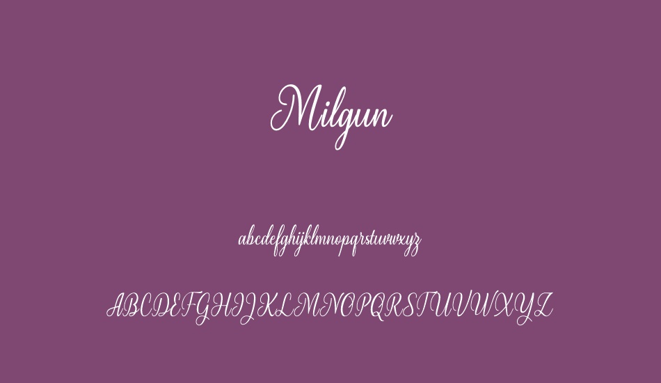 milgun font