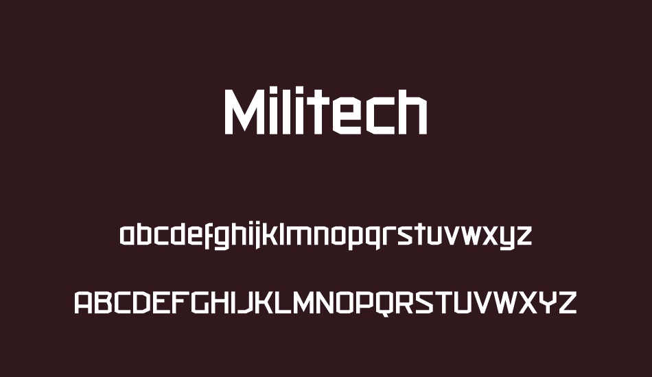 militech font