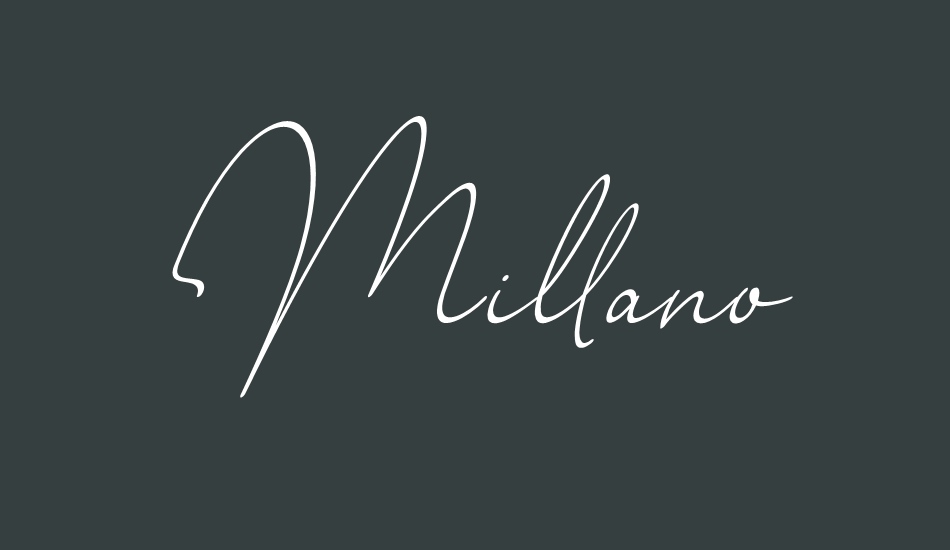 millano font big