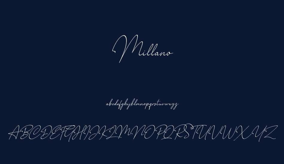 millano font