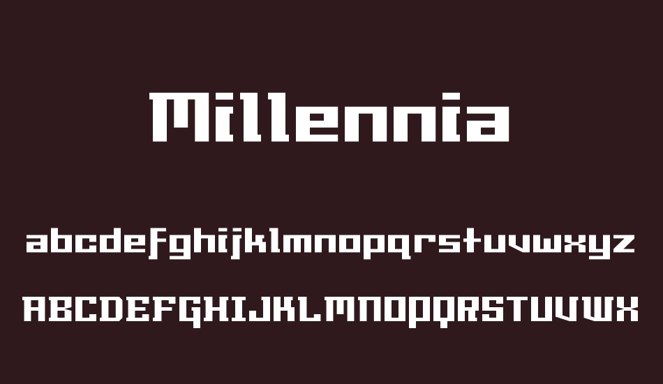 millennia font