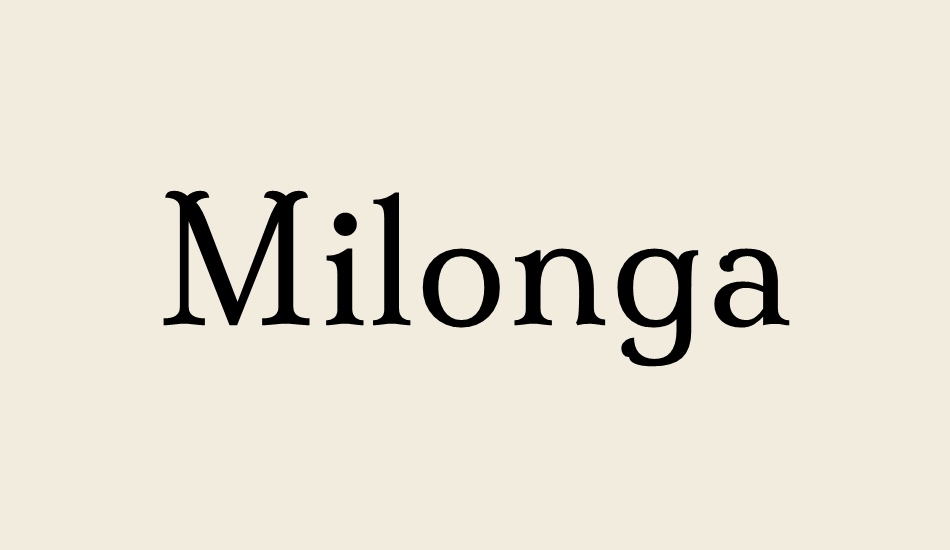 milonga font big