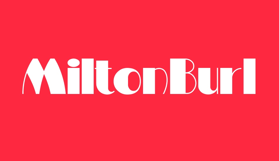 miltonburlesque font big