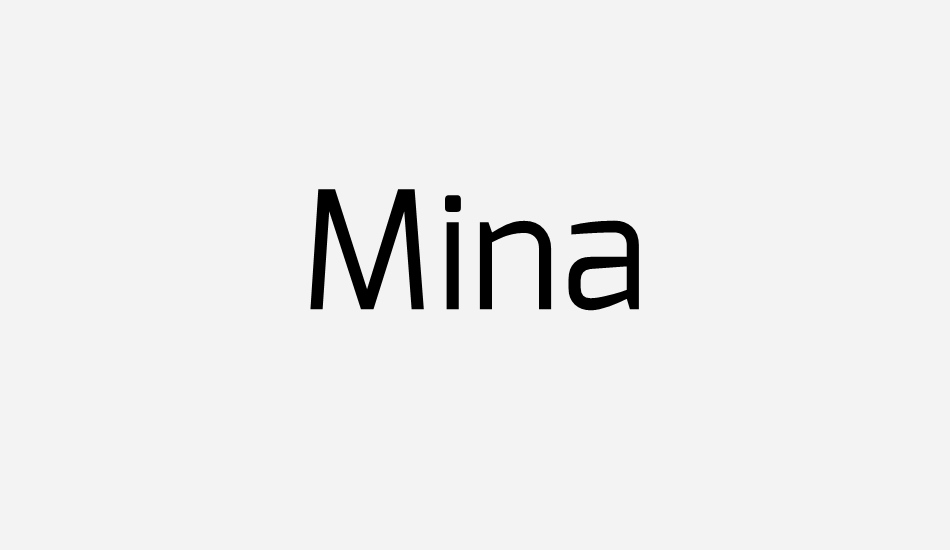 mina font big