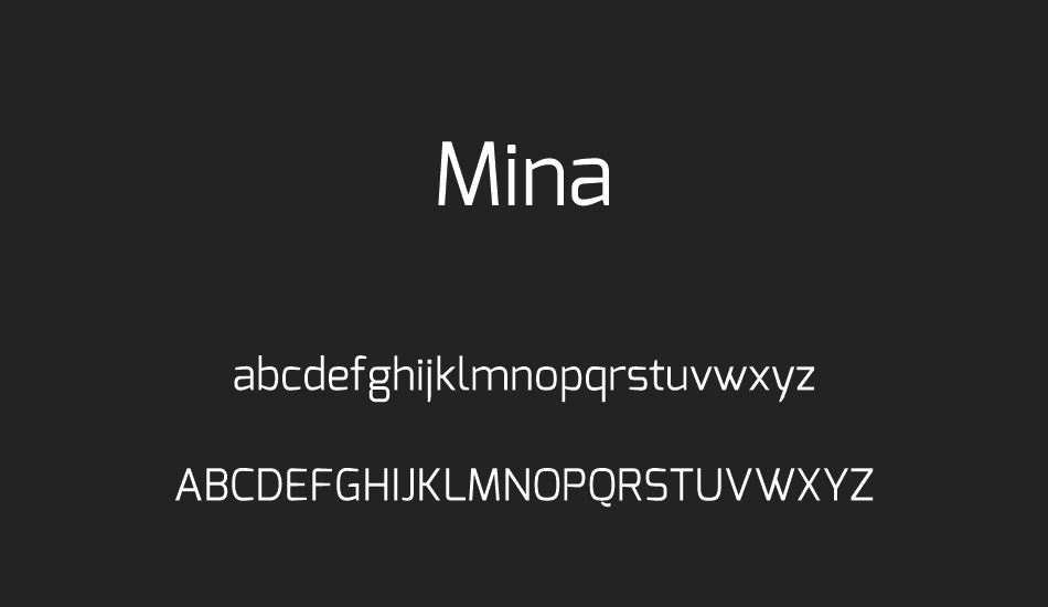 mina font