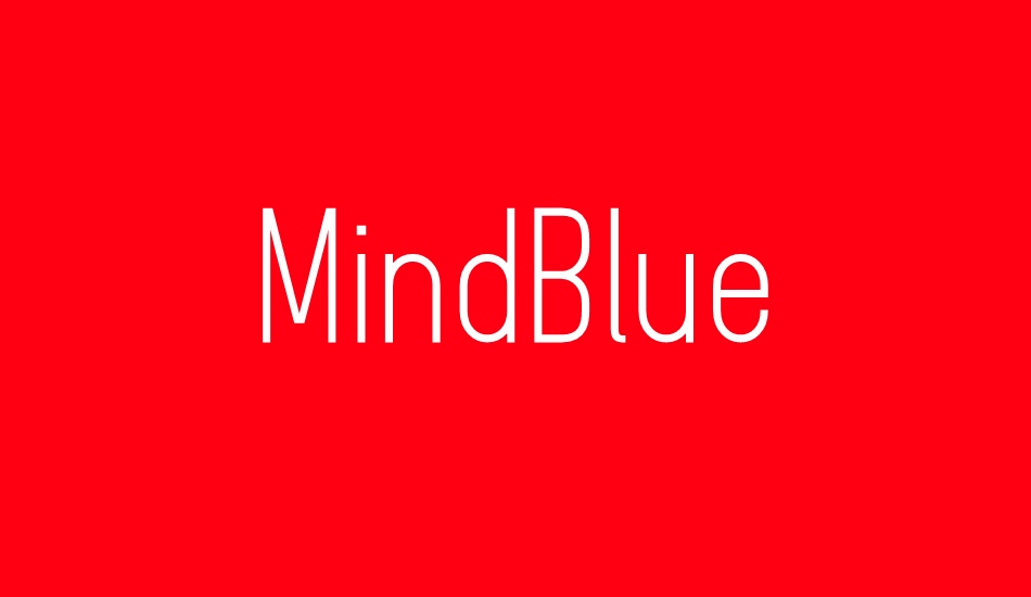 mindblue font big