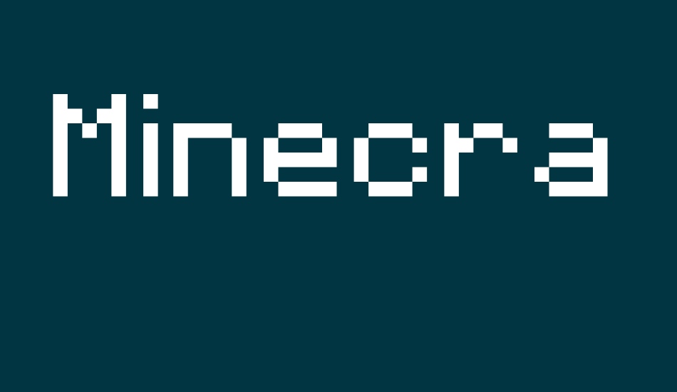 minecraftia font big