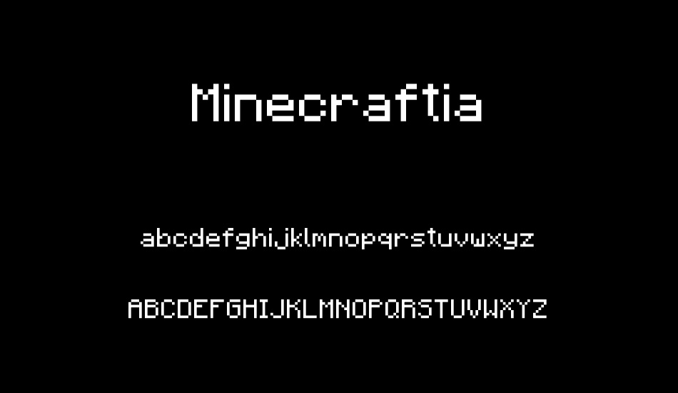 minecraftia font