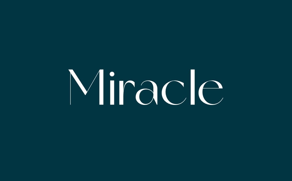 Miracle font big