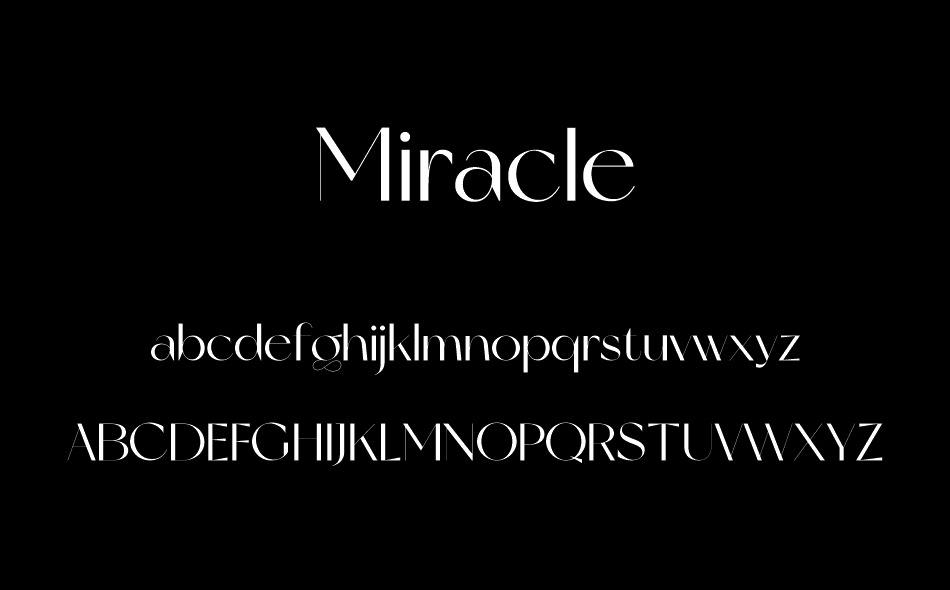 Miracle font