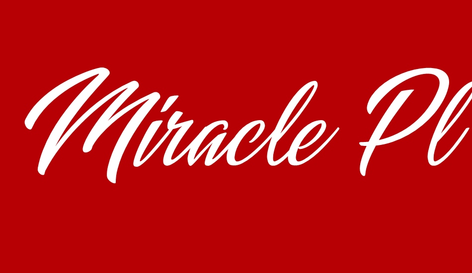 miracle-place-personal-use font big