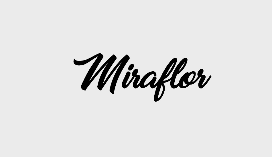 miraflor-personal-use font big