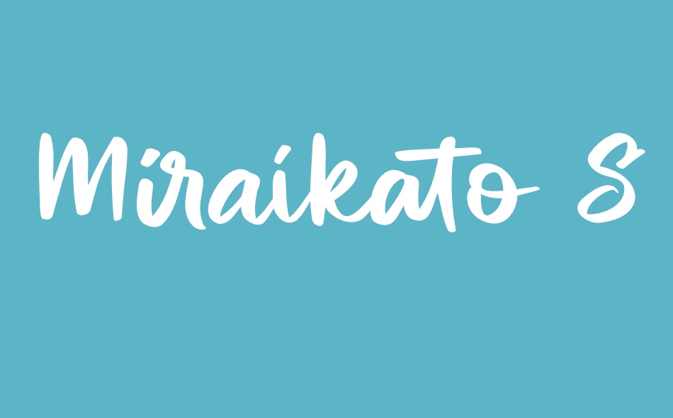 Miraikato Script font big