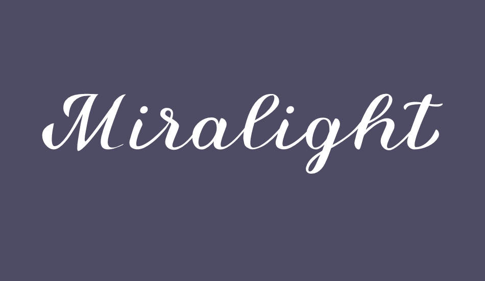 miralight-demo font big