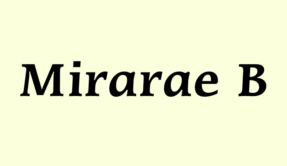 mirarae-bt font big