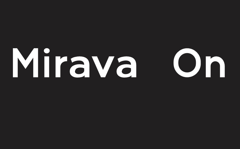 Mirava font big