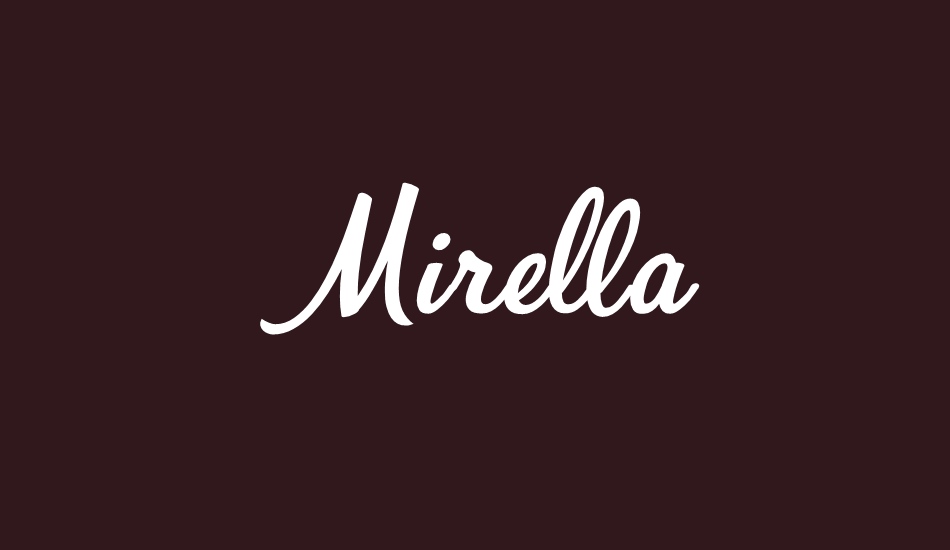 Mirella font - Font Tr