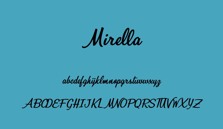 mirella-personal-use font