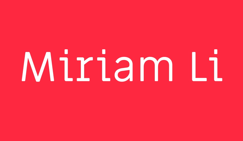 miriam-libre font big