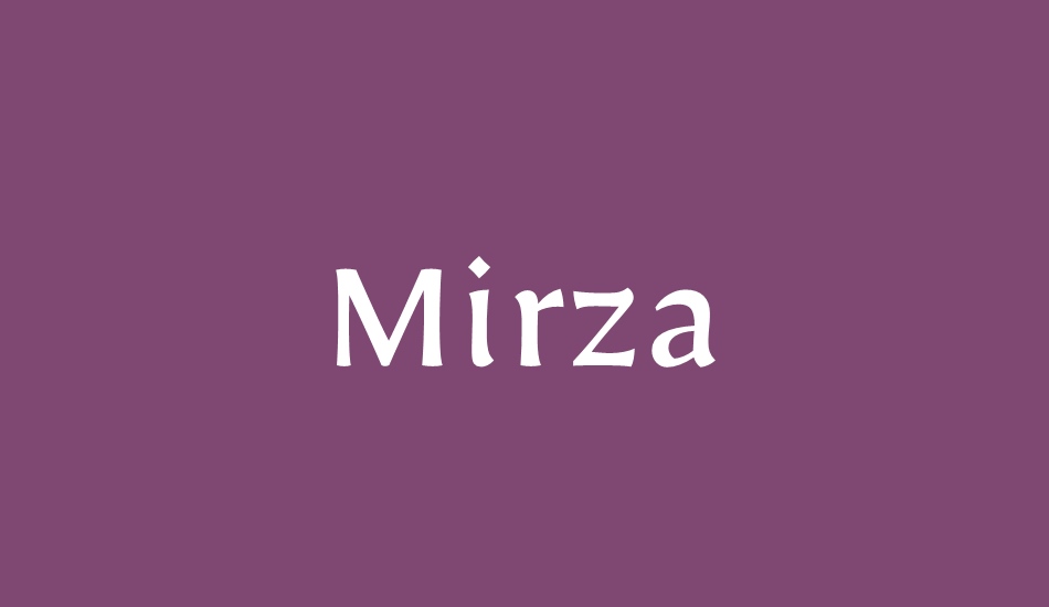 mirza font big