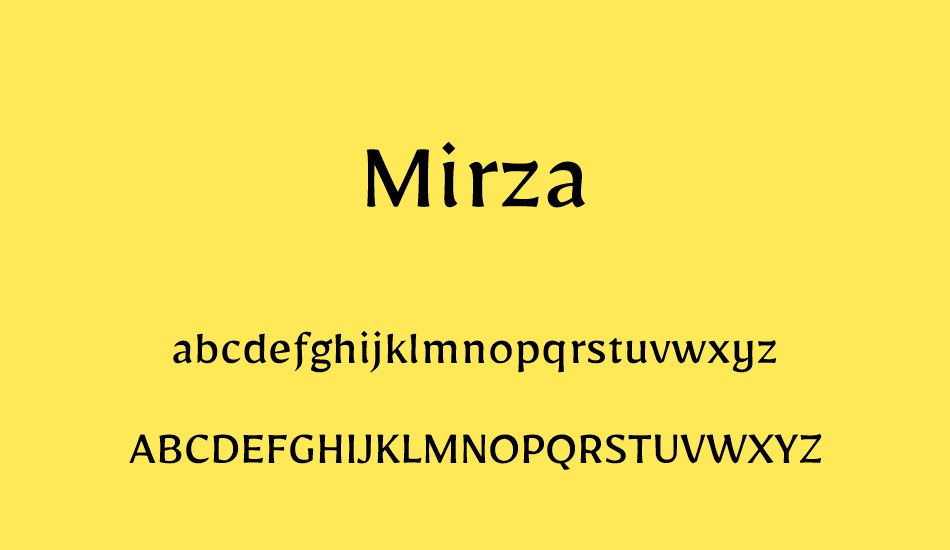 mirza font