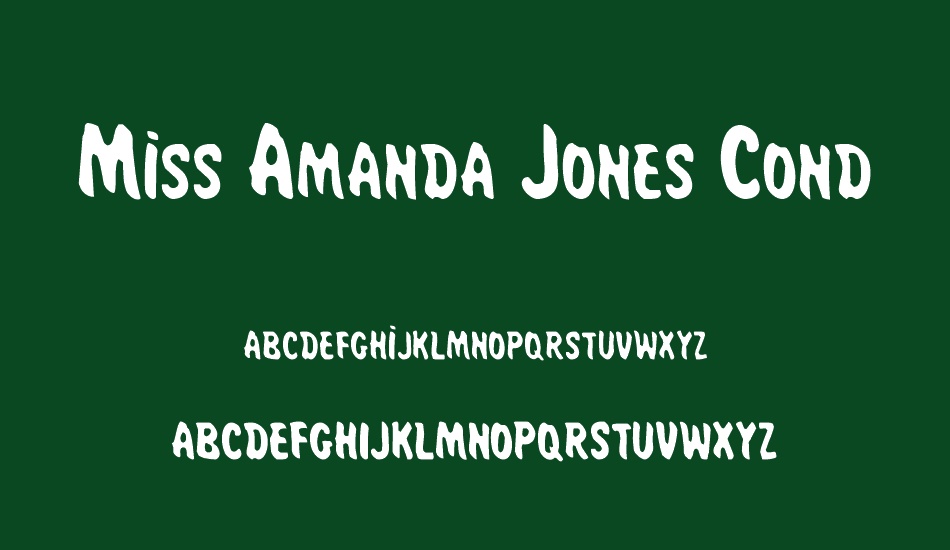 miss-amanda-jones-cond font