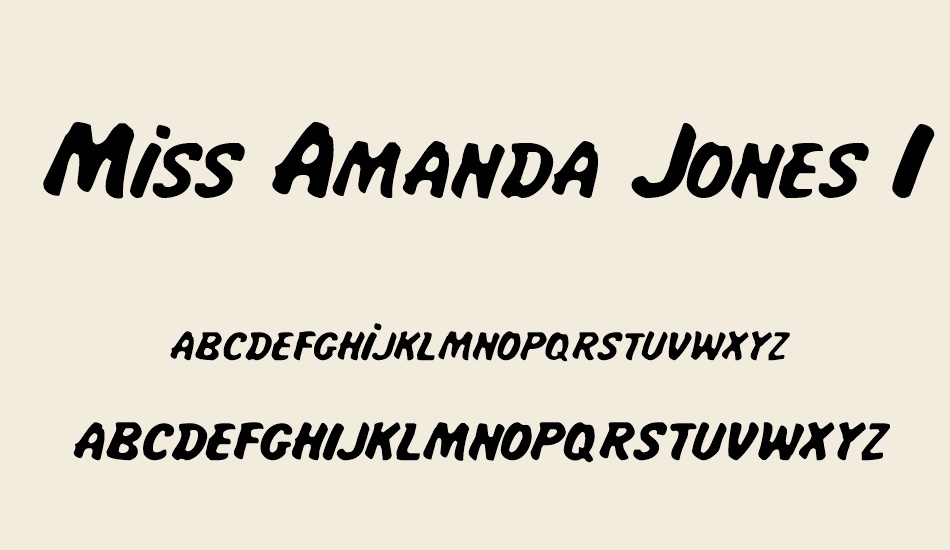 miss-amanda-jones-ıtal font