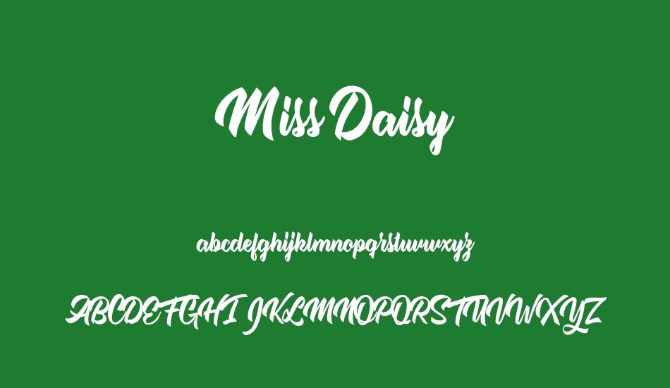 miss-daisy-personal-use font