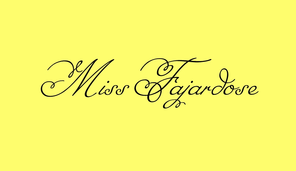 miss-fajardose font big