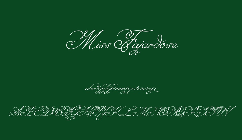 miss-fajardose font