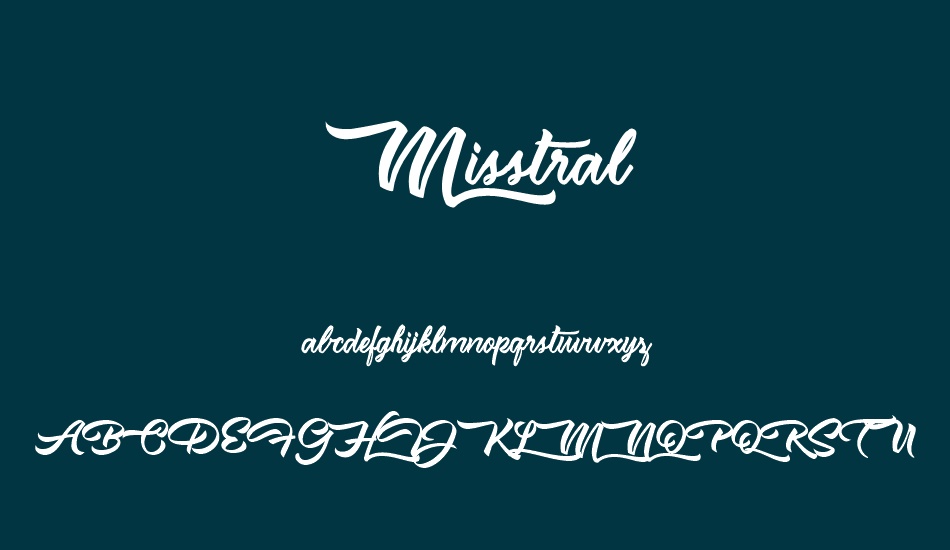 misstral font