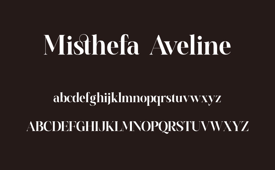 Misthefa Aveline font