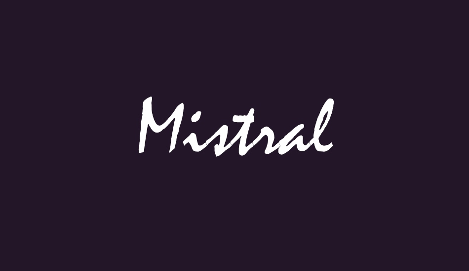 mistral font big