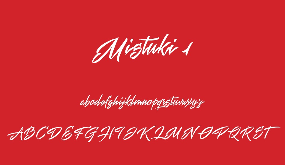 mistuki-1-personal-use font