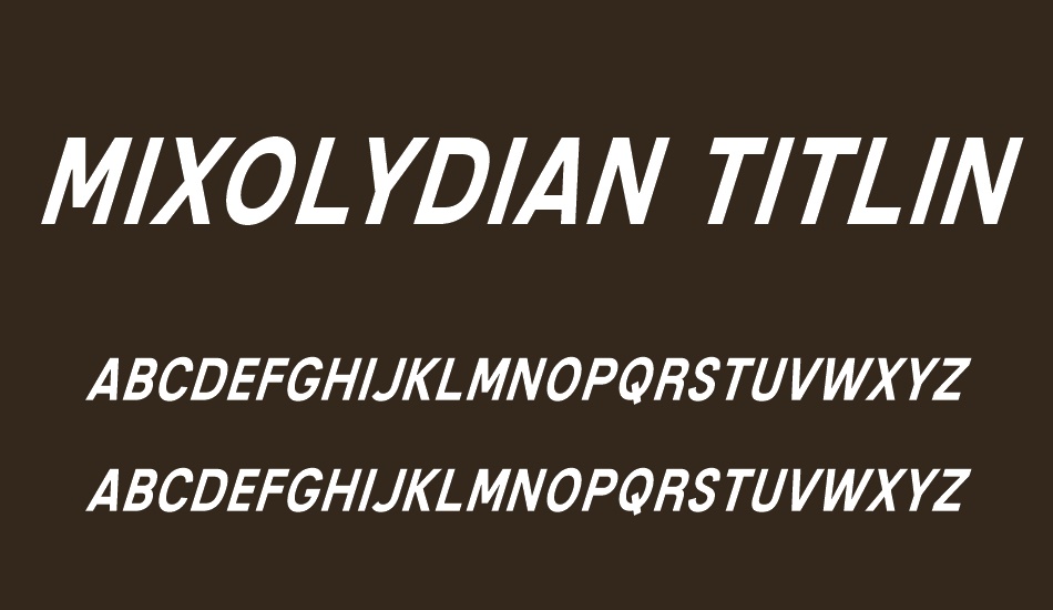 mixolydian-titling-rg font
