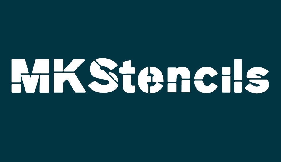 mkstencilsansblack font big