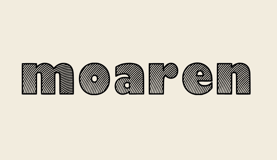 moaren font big