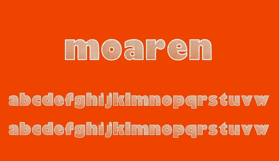 moaren font