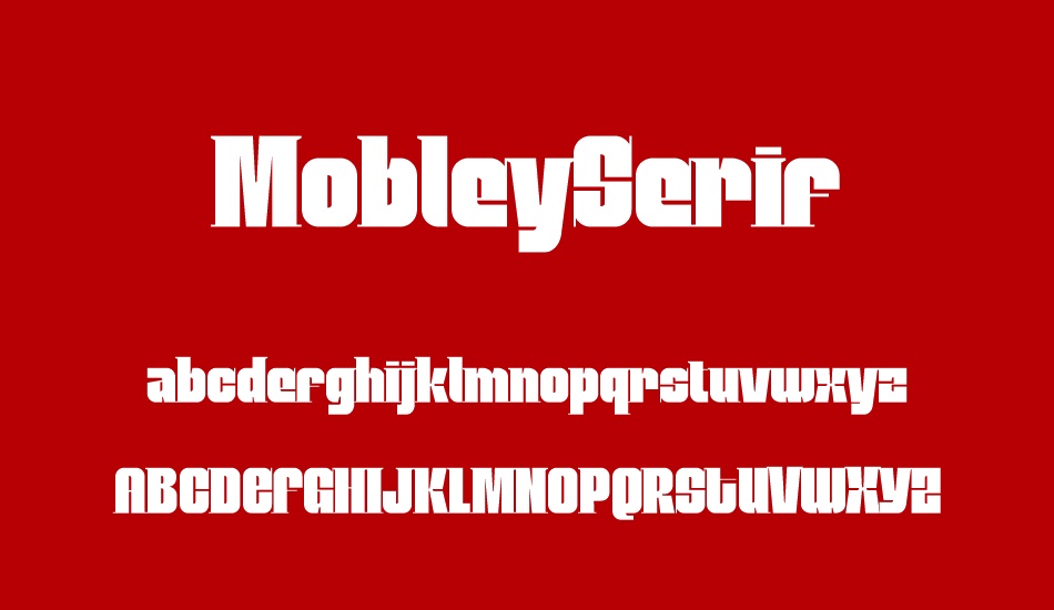 mobleyserif font