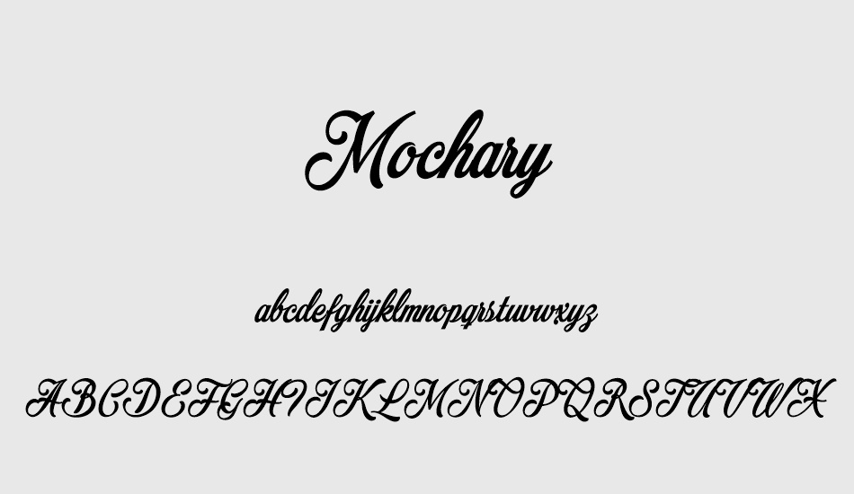 mochary-personal-use-only font