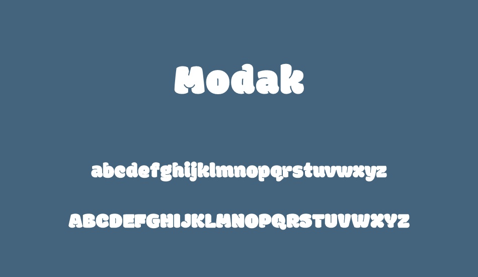 modak font